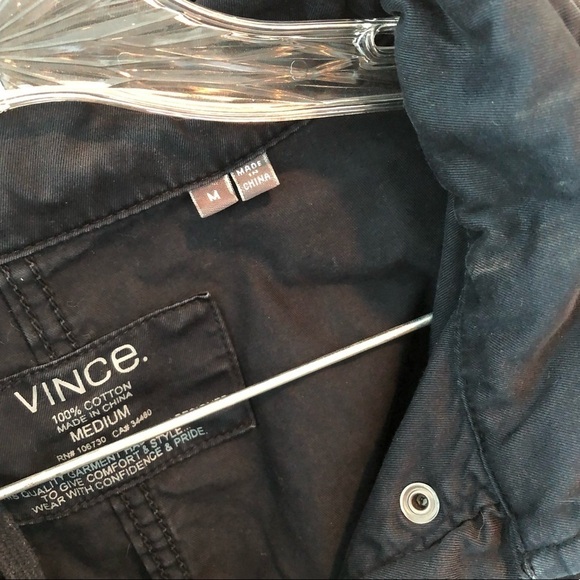 Vince Navy Coastal Zip Up Utility Jacket Size M - Picture 12 of 16